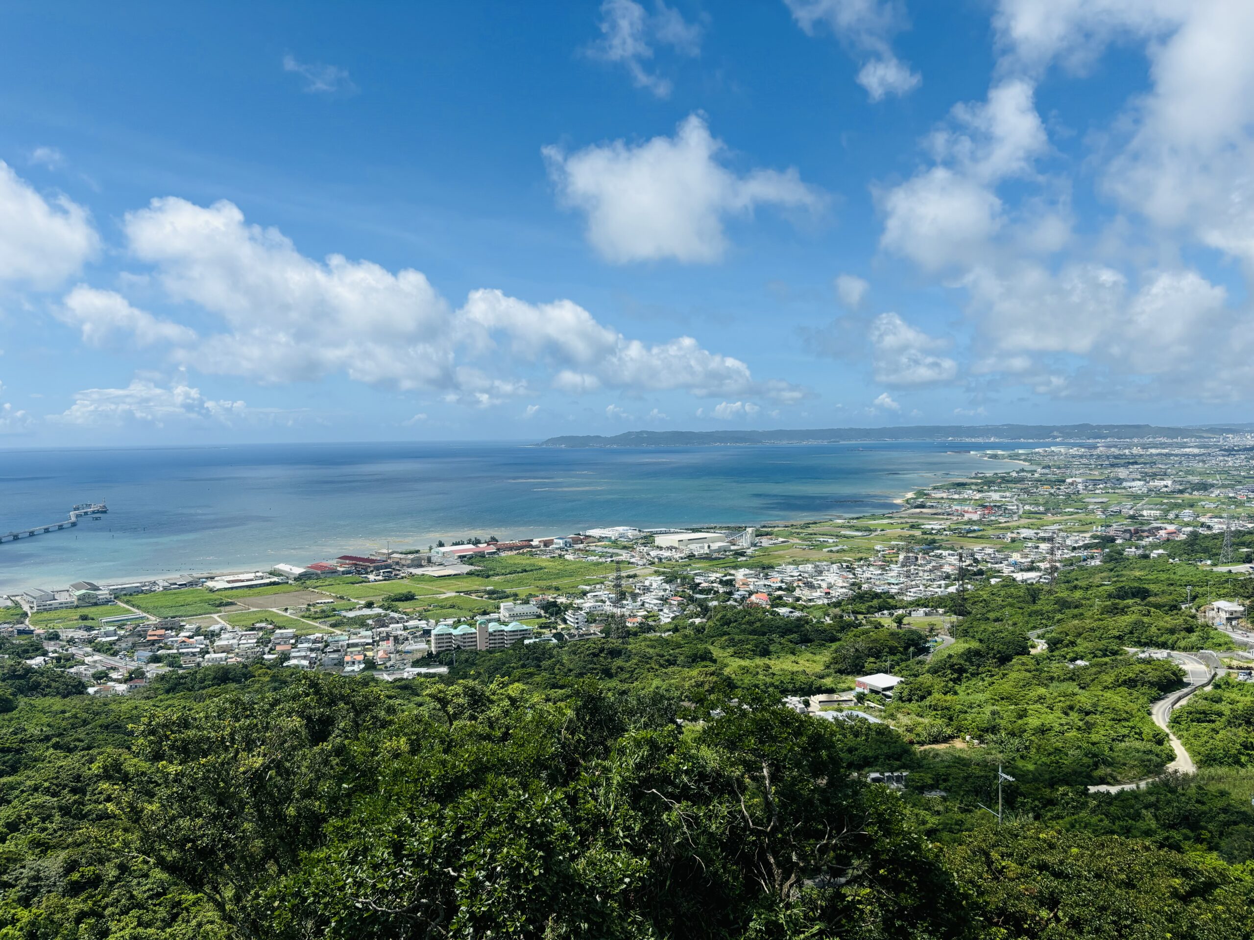 中城城跡から見える景色